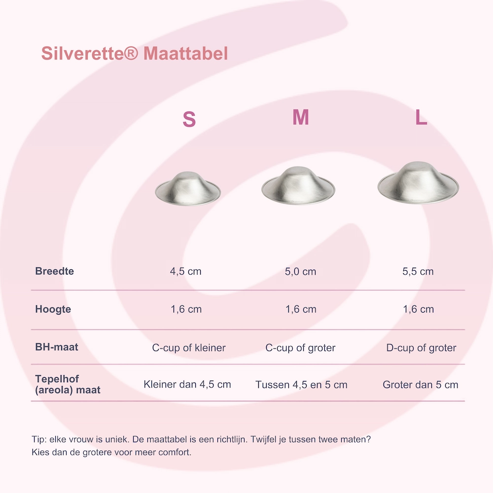 Silverette® | originele zilveren tepelkapjes | klinisch getest | small/medium/large 3 Silverette® | originele zilveren tepelkapjes | klinisch getest | small/medium/large - Afbeelding 3