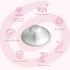 Silverette® | originele zilveren tepelkapjes | klinisch getest | small/medium/large 6 Silverette® | originele zilveren tepelkapjes | klinisch getest | small/medium/large - Afbeelding 2