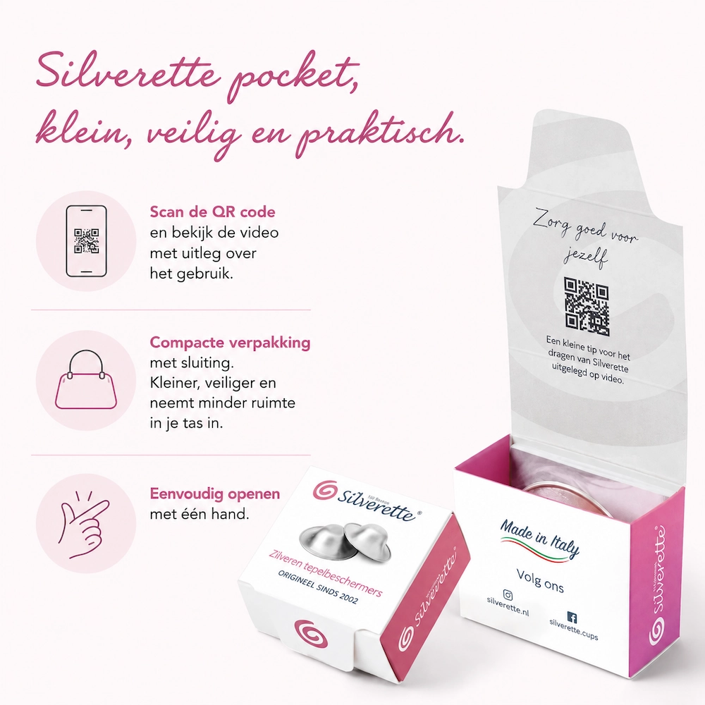 Silverette® | originele zilveren tepelkapjes | klinisch getest | small/medium/large 4 Silverette® | originele zilveren tepelkapjes | klinisch getest | small/medium/large - Afbeelding 4
