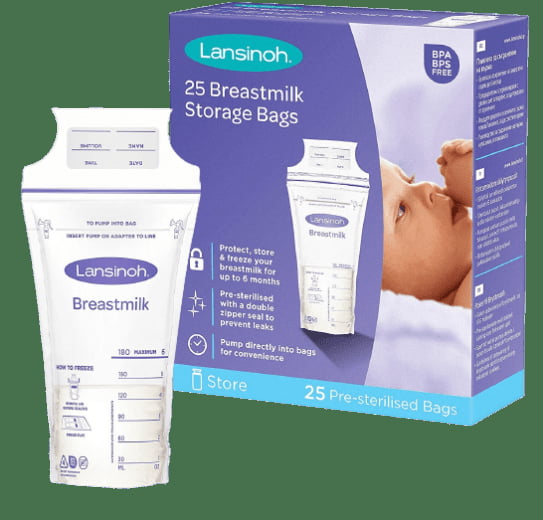 Lansinoh Wegwerp Moedermelk bewaarzakjes| 25 stuks | Breastmilk storage bags